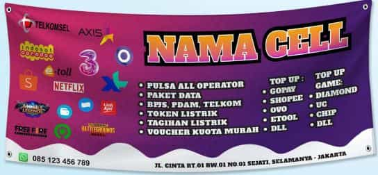 28 Contoh Banner Konter Pulsa Menarik Dan Tips Pembuatannya Yopay