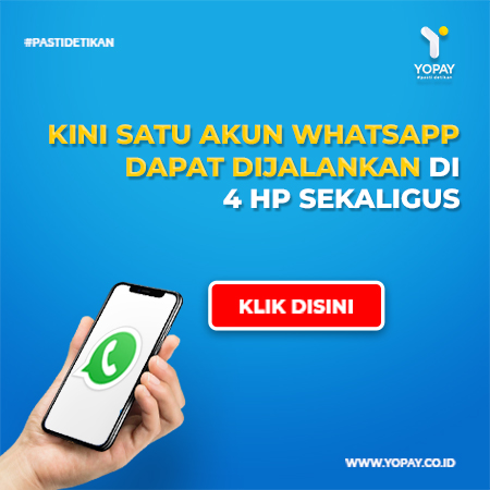 IKini Satu Akun WhatsApp Dapat Dijalankan Di 4 HP Sekaligus. Foto: Yopay